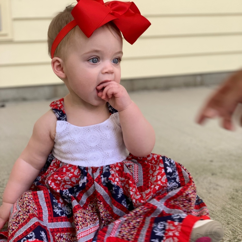Baby girl july4th dress